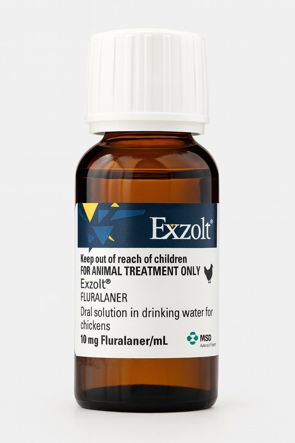 bottle of 50ml exzolt redmite medication