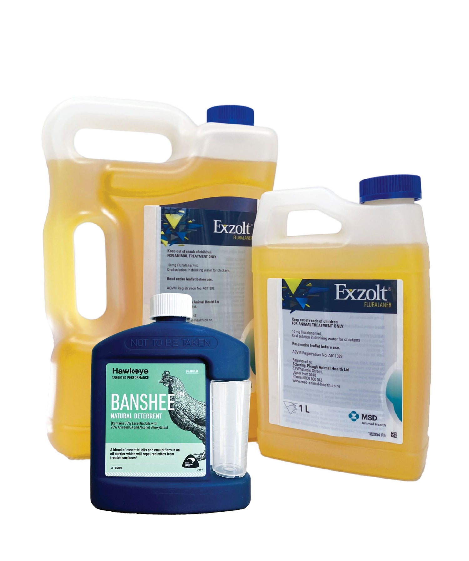 redmite products, exzolt, banshee and bioforce